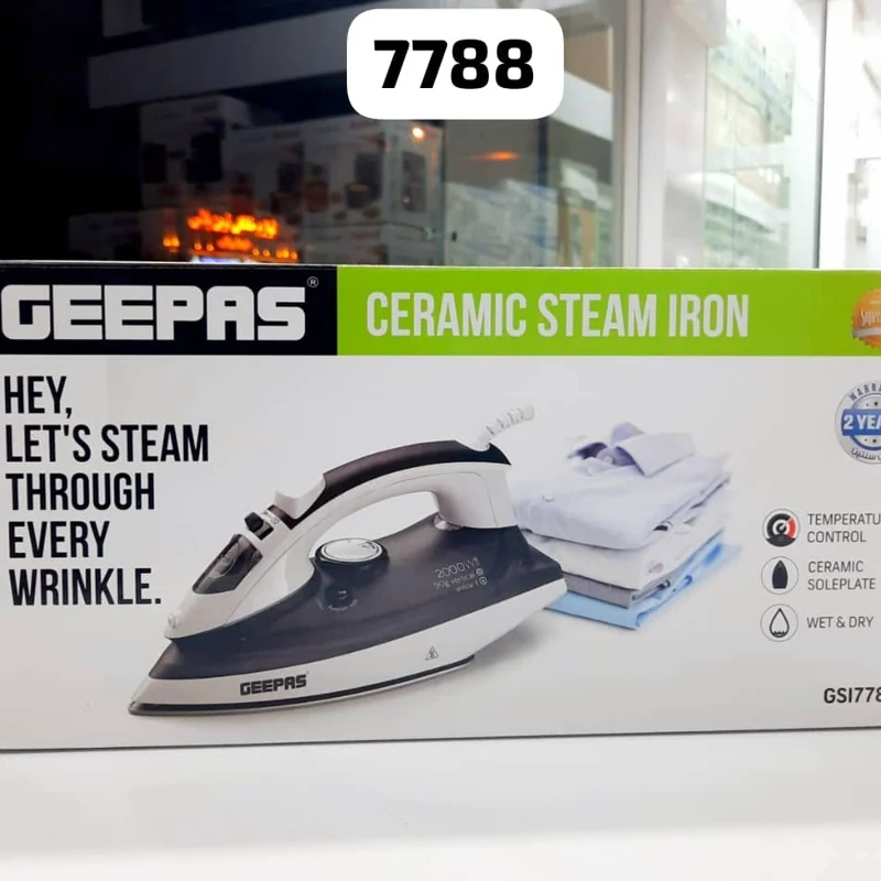 اتو بخار جیپاس مدل GSI7788 لطفا قبل ازثبت موجودی وقیمت بگیرید(پس کرایه)  