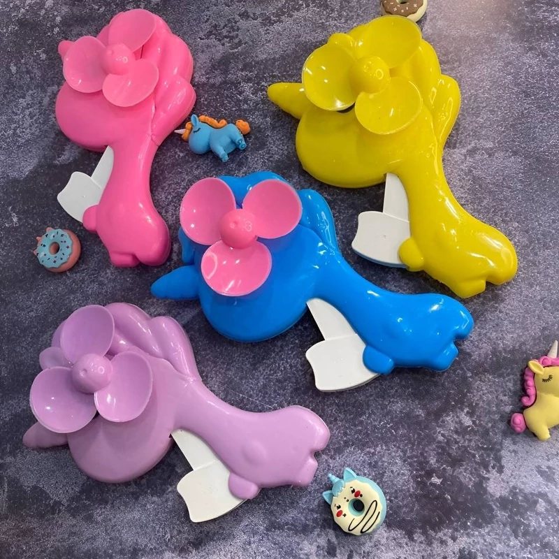 پنکه دستی طرح اسب تک شاخ 