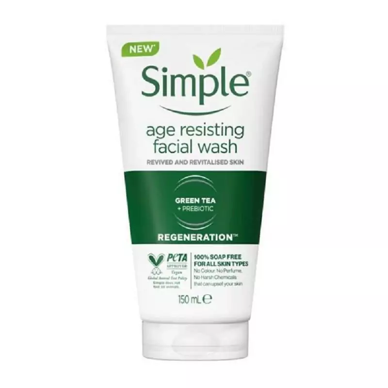 ژل شستشو چای سبز سیمپل(مناسب انواع پوست)اورجینال