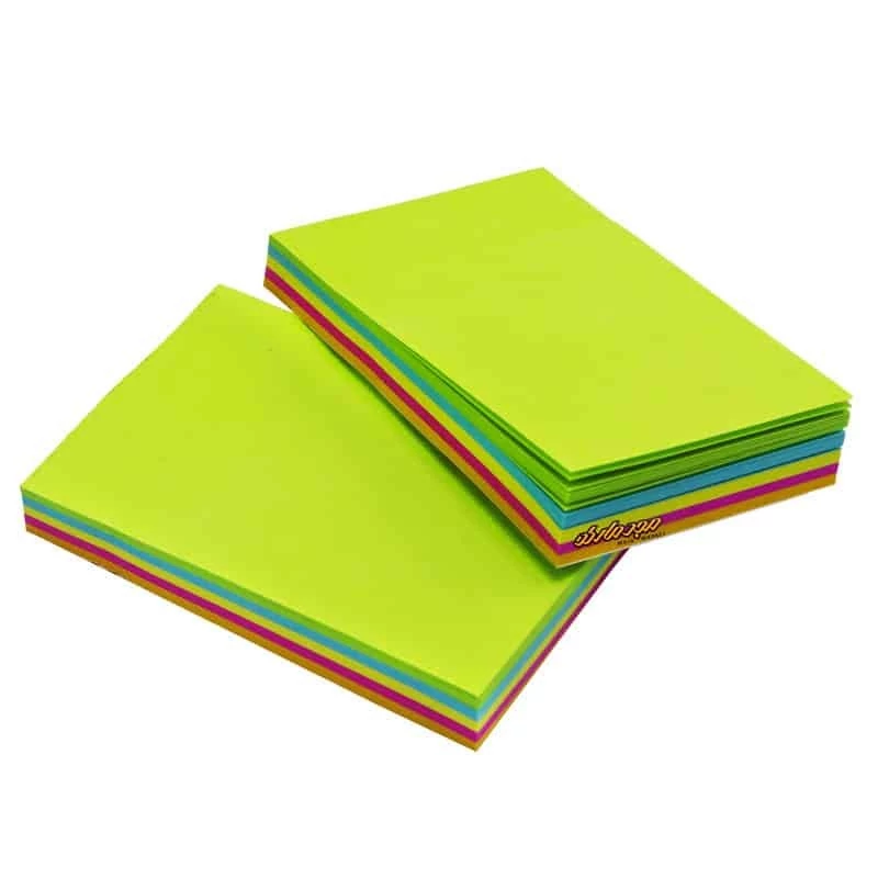 کاغذ یادداشت رنگی چسب دار سام استیک مدل بدون خط سایز 50 در 75 (تخفیف ویژه)