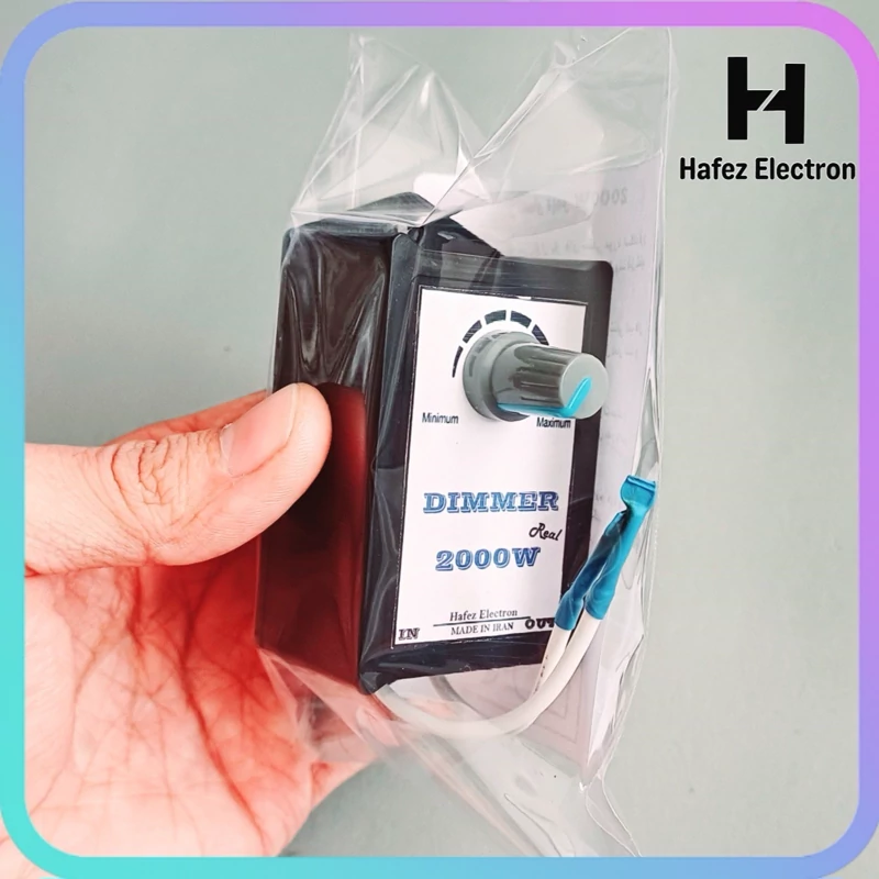 دیمر 2000  وات اورجینال نیمه صنعتی مدل N21 جهت کنترل موتور کولر، هویه، دور فن، روشنایی لامپ و...