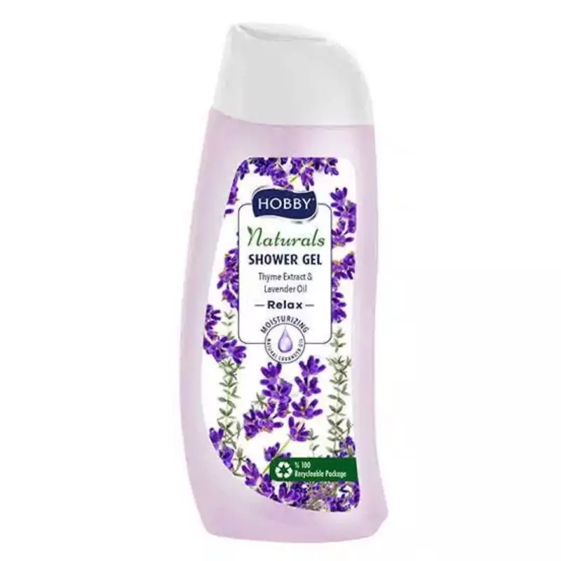 شامپو بدن هوبی سری Naturals مدل Relax حاوی عصاره آویشن و روغن اسطوخودوس 500 میلی