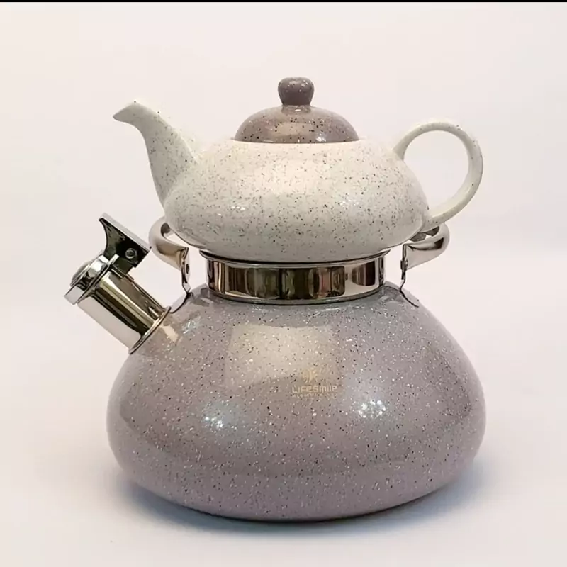 ست کتری و قوری لایف اسمایل یکسال گارانتی

