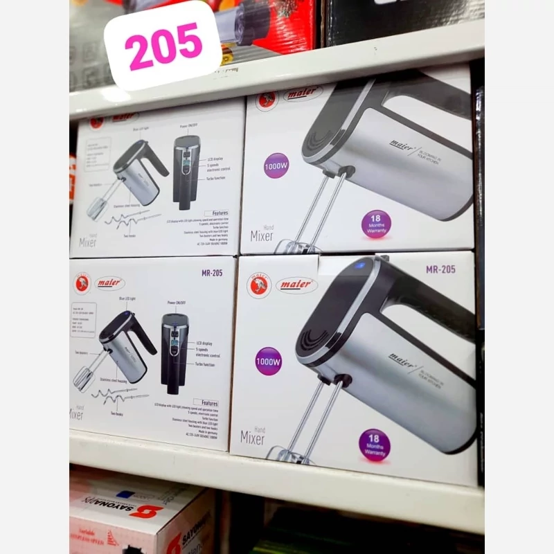 همزن برقی دیجیتال بدنه استیل تمام حرفهای مایر آلمان مدل 205 + نمایندگی مایر