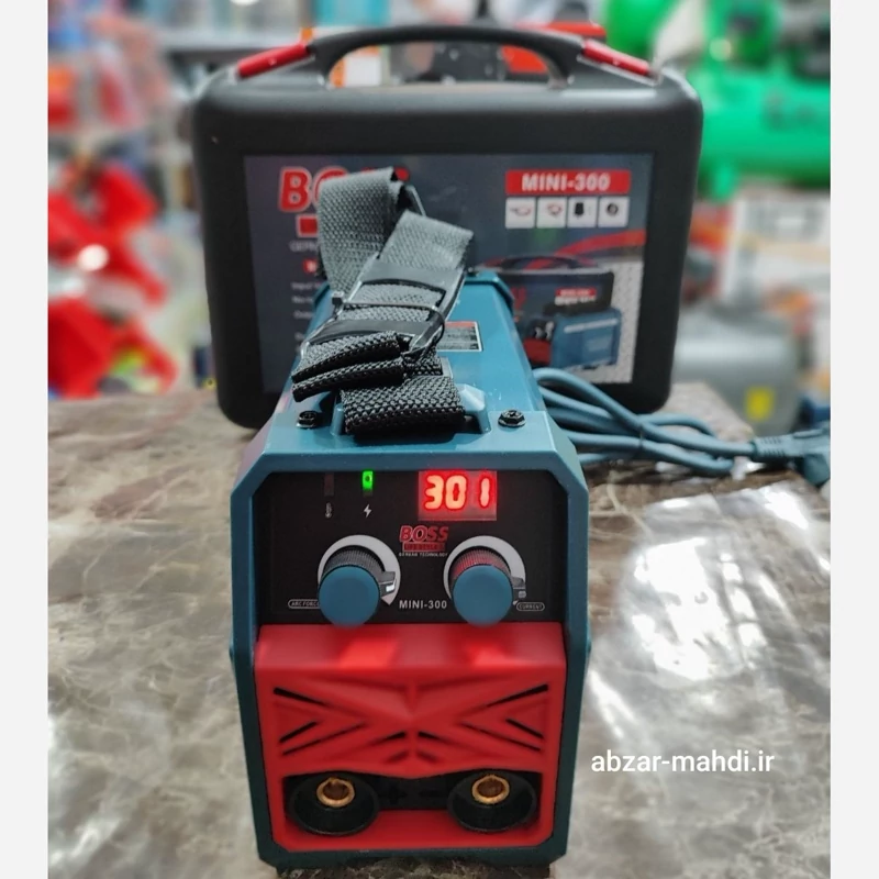 اینورتر جوشکاری 300 آمپر کیفی باس مدل LB239-16 دوولوم و صفحه دیجیتالی با تمام لوازم کامل
