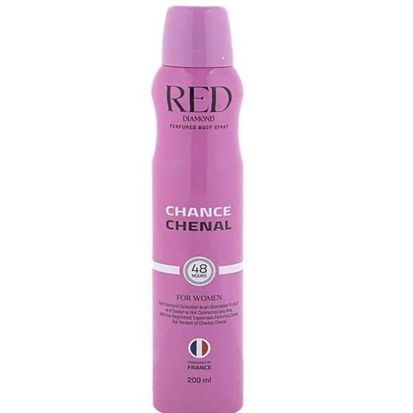 اسپری خوشبوکننده بدن زنانه رد دایموند Red Diamond مدل Chanel Chance حجم 200 میلی لیتر