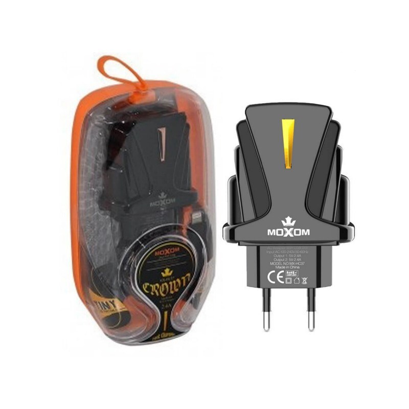 شارژر دیواری موکسوم مدل HC37 به همراه کابل تبدیل USB C