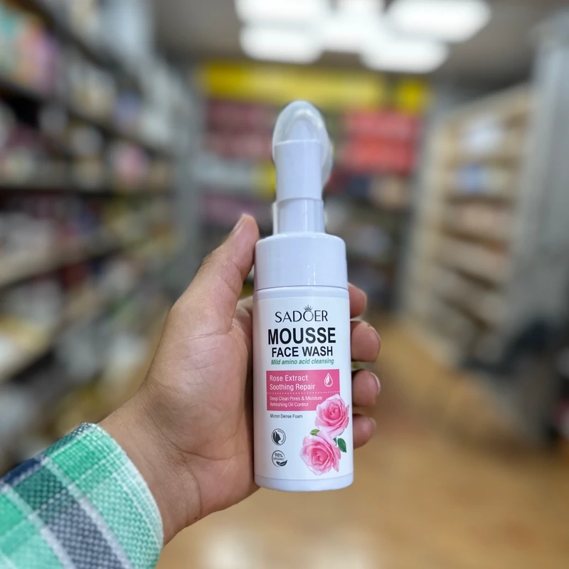 فوم شستشوی صورت رز سادور SADOER مدل Rose Extract جدید 120 میل