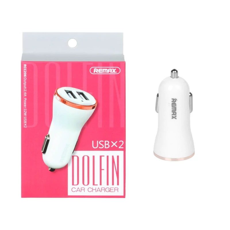 شارژر فندکی Remax دو پورت مدل C206-کد2787