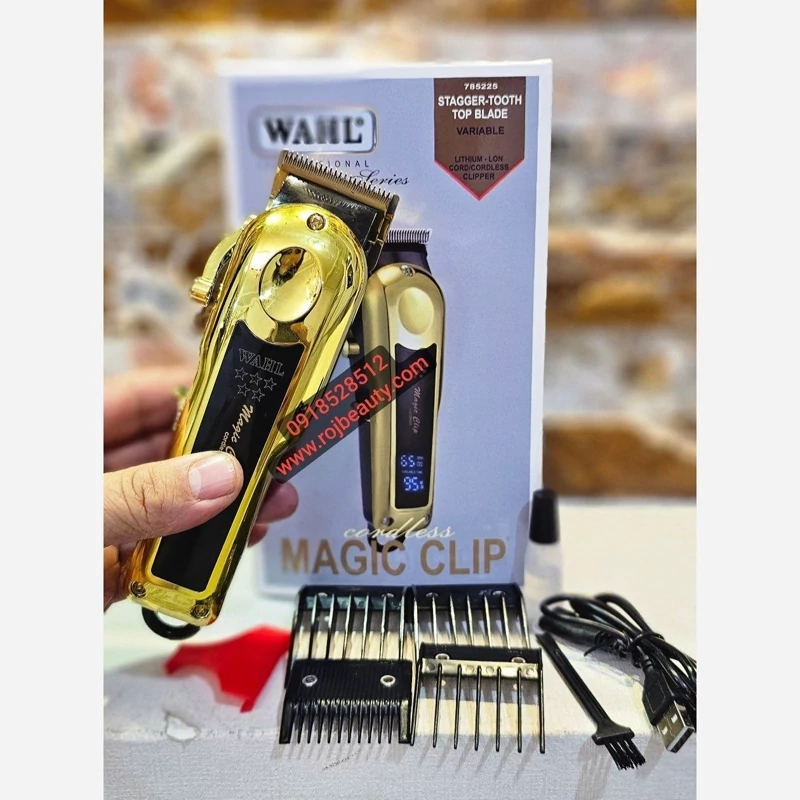 ماشین اصلاح وال مجیک کلیپ شارژی گلد دیجیتالی امریکایی مدل 2024