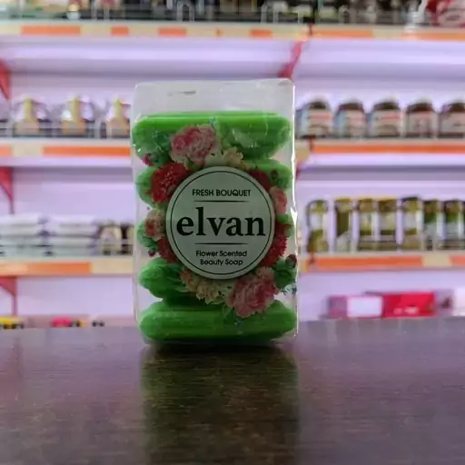 صابون الوان Elvan مدل Fresh Bouquet بسته 5 عددی