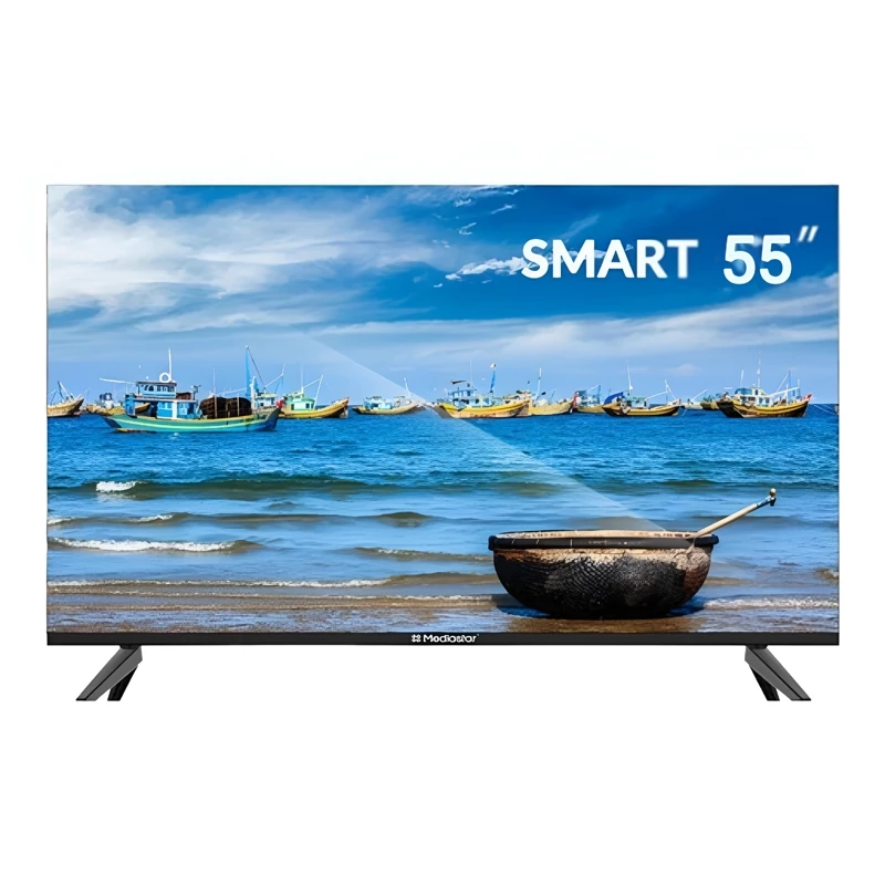 تلویزیون مدیا استار 55 اینج دو گیرنده اسمارت ارسال با پس کرایه 