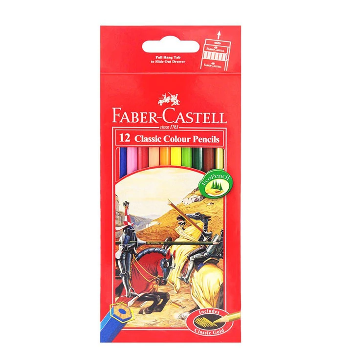 مداد رنگی 12رنگ فابرکاستل