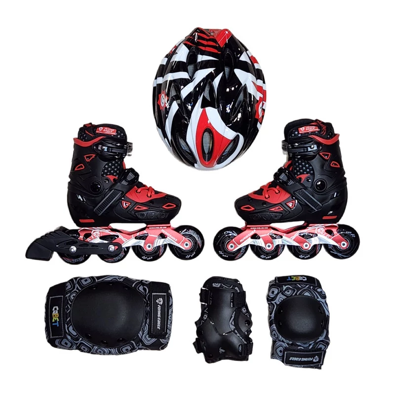 کفش اسکیت رویه هارد کیفیت عالی (همراه با ست اسکیت ) مورد تایید مربیان و مناسب آموزش 