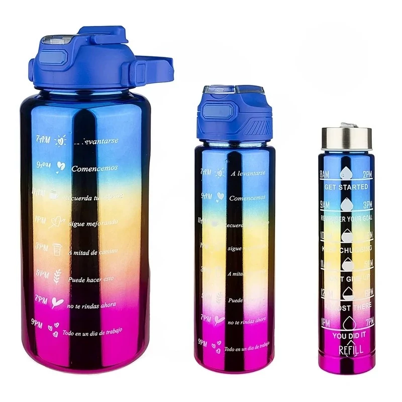 قمقمه ورزشی mercury مدل جیوه ای پک سه تایی