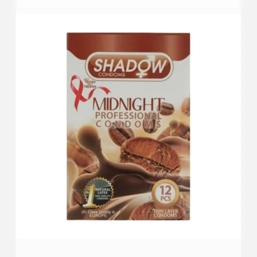 کاندوم شادو مدل قهوه بسته 12عددی