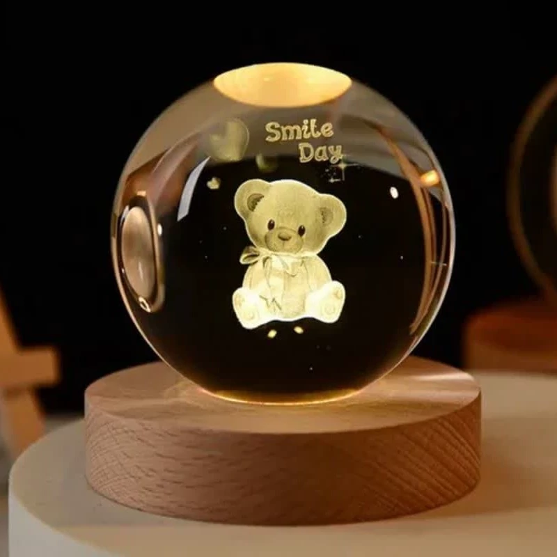 گوی کریستال خرسی قطر 6 و8 سانتی