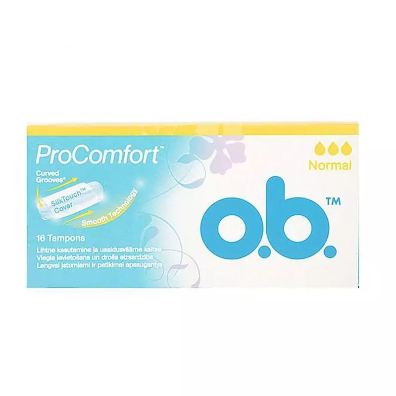 تامپون او.بی مدل نرمال بسته 16 عددی 