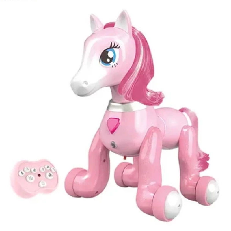 ربات اسباب بازی کنترلی مدل اسب پونی رنگ صورتی Remote Control Pony