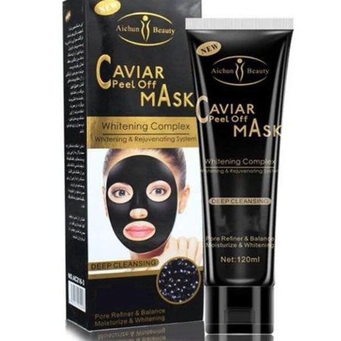 ماسک صورت پیل آف آیچون بیوتی مدل خاویار حجم 120 میل caviar peel off mask