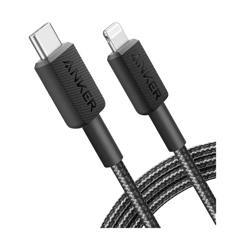 کابل شارژ انکر مدل Anker 322 USB-C to Lightning A81B6 با طول 180 سانتی متر