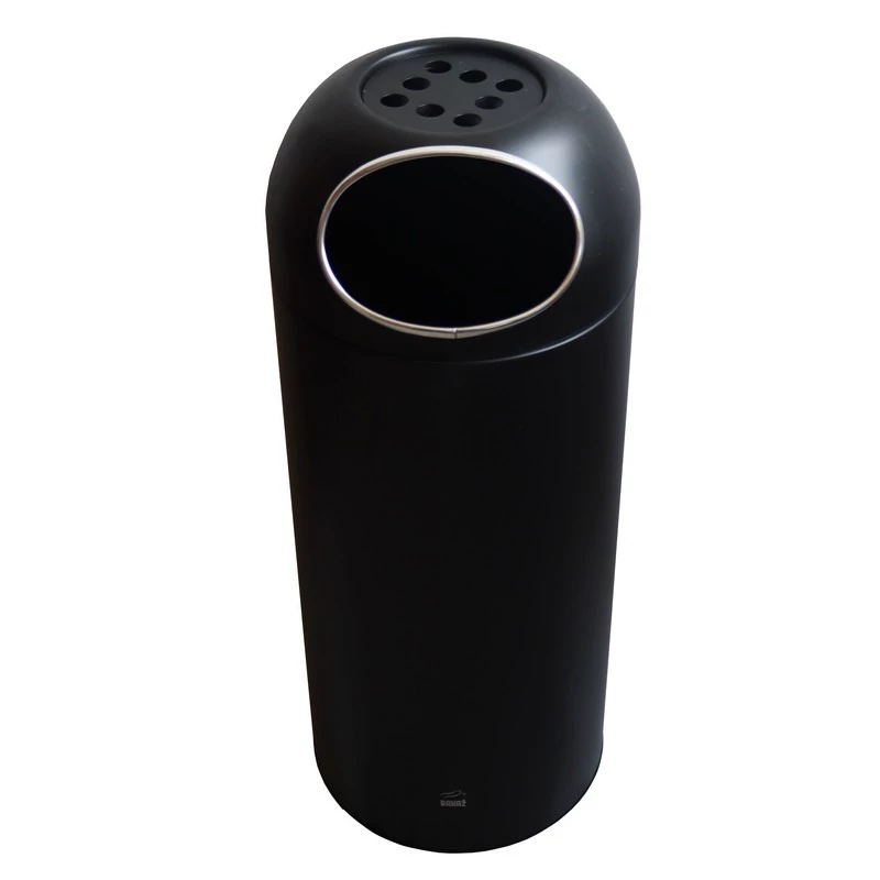 سطل زباله اداری  بهاز کالا مدل کنار سالنی جاسیگاری دار کد 69c رنگ طرح چوب (پس کرایه)