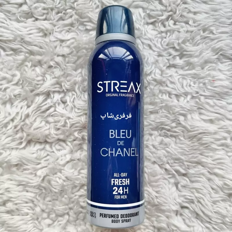 اسپری بدن استریکس مدل بلو شنل حجم 200 میل