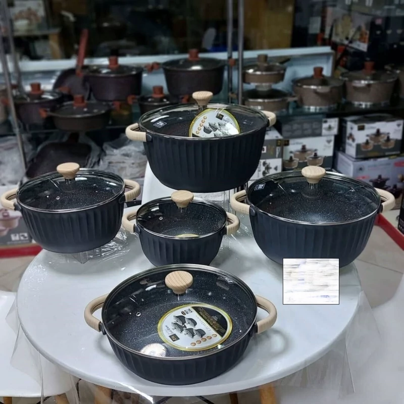 سرویس قابلمه 10 پارچه برند زیو طرح crown مدل Zio ZCS-8590/5S32 (کدr)