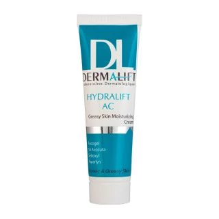 کرم مرطوب کننده پوست های چرب درمالیفت مدل هیدرالیفت ac مناسب پوست های چرب و جوشدار