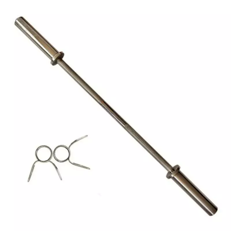 میله هالتر 180 سانت تمام استیل به همراه یک جفت بست فلزی هزینه حمل و نقل پسکرایه