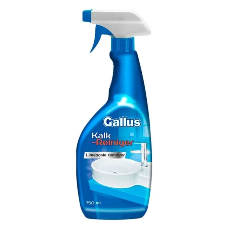 اسپری رسوب زدا گالوس GALLUS مدل Kalk-Reiniger مناسب شیر آلات و لوازم بهداشتی 750 میل