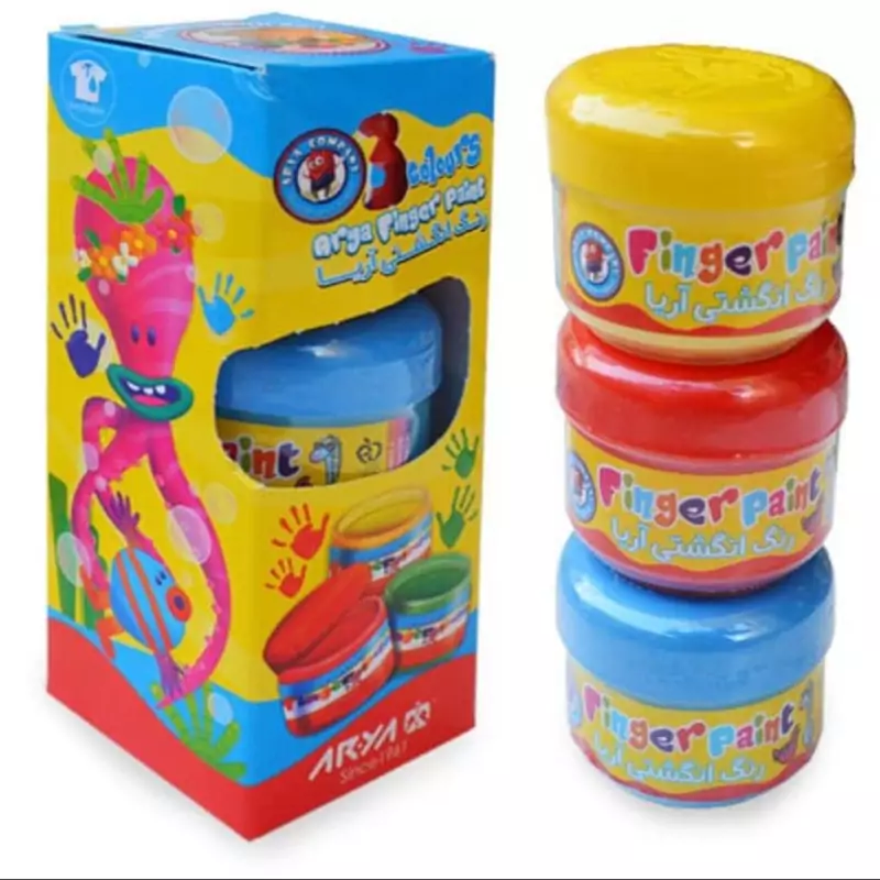 رنگ انگشتی 3 رنگ آریا
