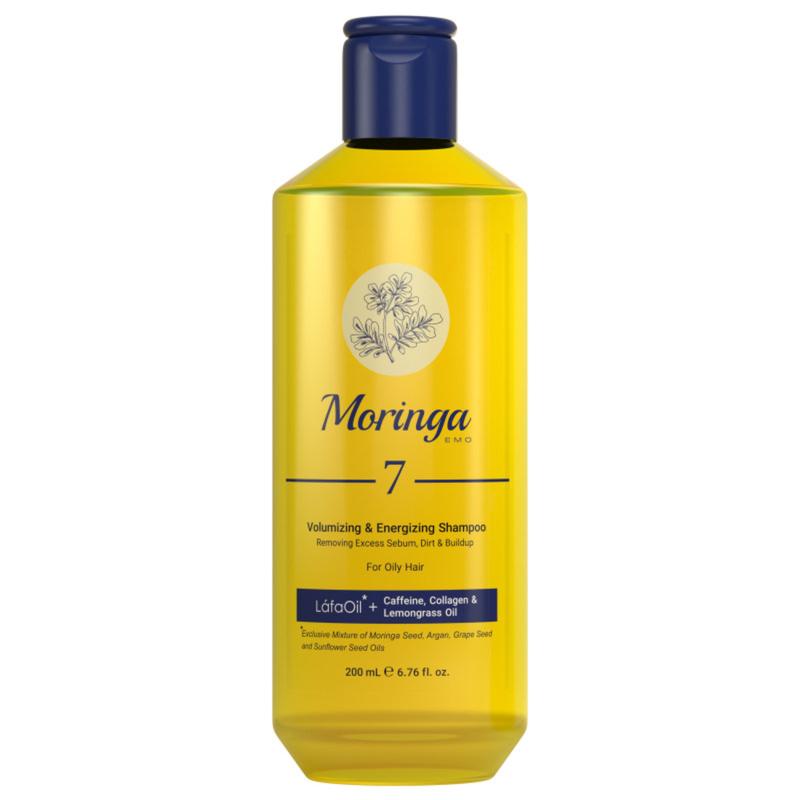 شامپو مورینگا امو شماره 7 مناسب موهای چرب حجم دهنده و انرژی بخش