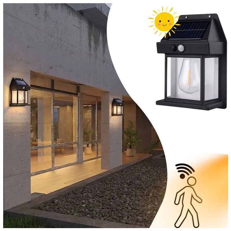 چراغ دیواری سولار خورشیدی سنسوردار