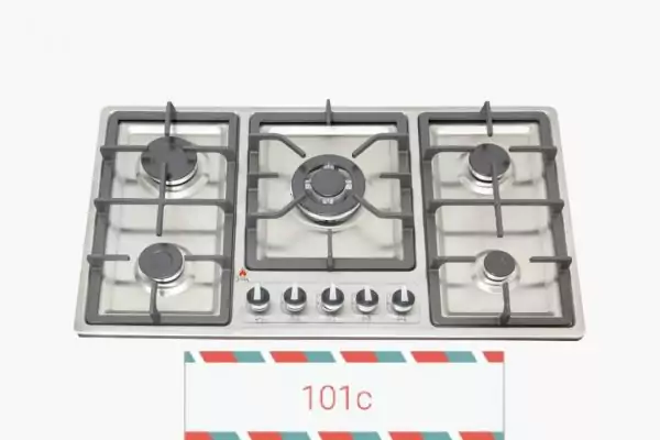 اجاق گاز صفحه ای استیل جانا مدل طرح بوش