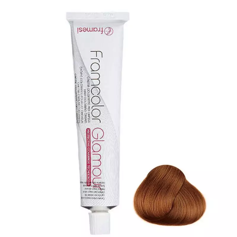 رنگ مو فرامسی مدل glamour شماره 6.34 حجم 100 میلی لیتر رنگ بلوند مسی تیره