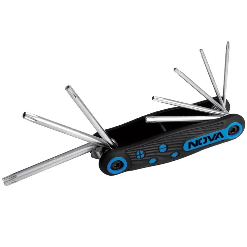 ست 8 عددی آچار ستاره ای تاشو نووا مدل NTK 1140