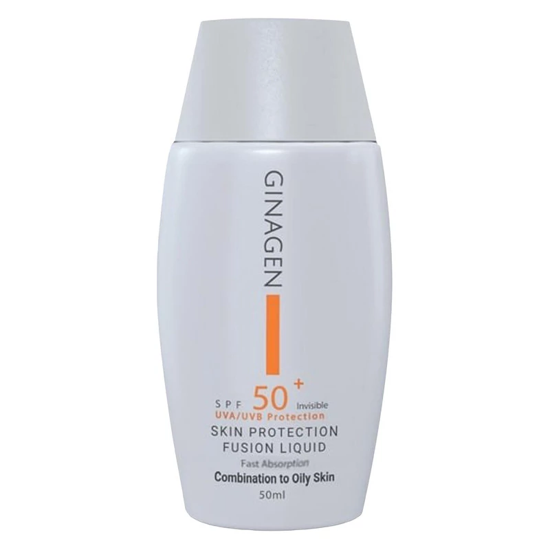 ضدآفتاب بی رنگ ژیناژن برای پوست های چرب و مختلط