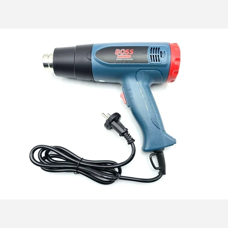 سشوار صنعتی 2000 وات BOSS مدل BS-HEAT GUN2 باس VIP تکنولوژی آلمان دیمر دار قابلیت تنظیم حرارت بهمراه 6 ماه گارانتی 