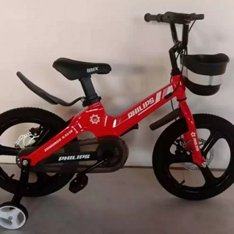 دوچرخه سایز 16 رینگ اسپرت ترک دار و قمقمه دار (پس کرایه)