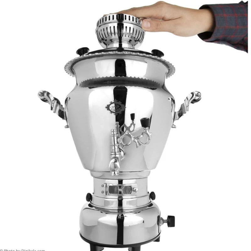 سماور گازی6لیتری پیلوت دار عالی نسب مدل گنجینه(هزینه ارسال پس کرایه با خریدار محترم هست)