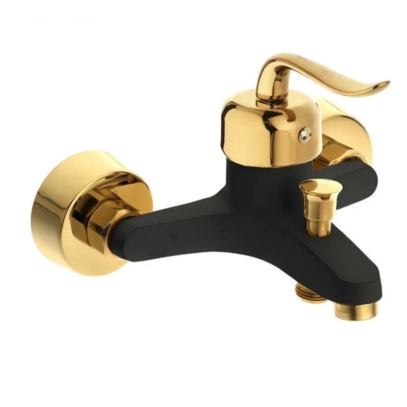 شیر حمام مدل قاصدکی مشکی طلایی