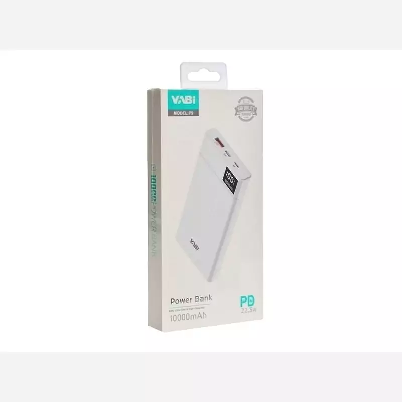 پاوربانک وابی Vabi مدل P9 ظرفیت 10000 توان 22.5 وات