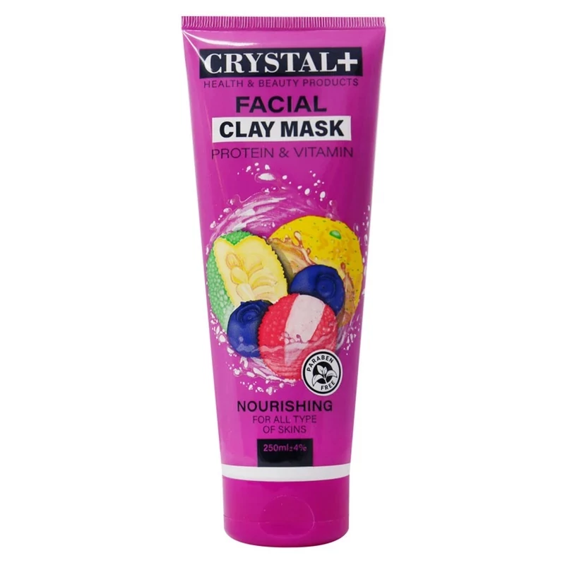 ماسک صورت حاوی خاک رس،پروتئین و ویتامین کریستال