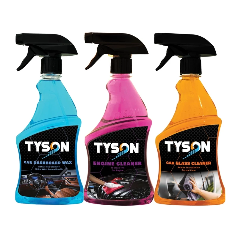 شیشه شو و موتورشو و واکس داشبورد تایسون مدل غیر نانو حجم 500 میلی لیتر