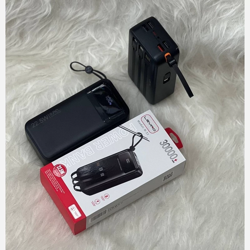 پاوربانک 30000 لوینو LEVINO توربو شارژ 22.5W مدل N-32