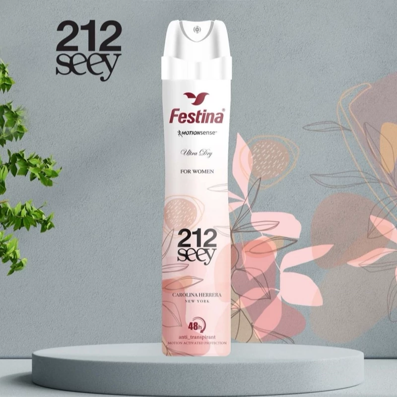 اسپری خوشبو کننده بدن زنانه فستینا مدل Seey212 حجم 200 میلی لیتر