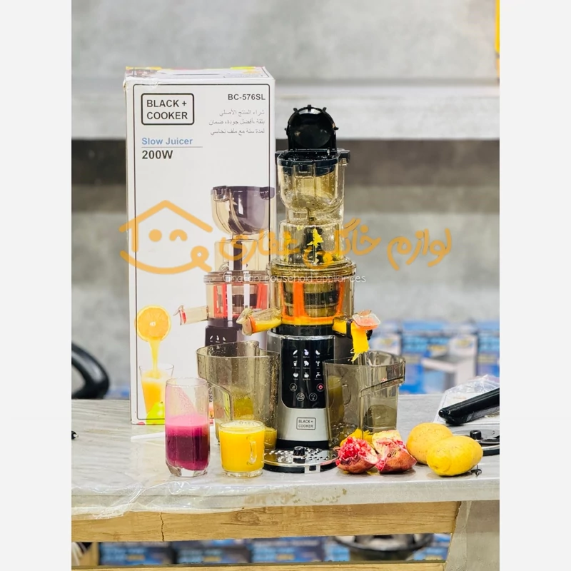 عصاره گیر آب مرکبات آبمیوه گیری 4کاره انگلیس بلک کوکر مدل BC-576L