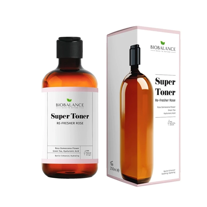تونر پوست خشک بیو بالانس مدل Refresher Rose حجم 250ml