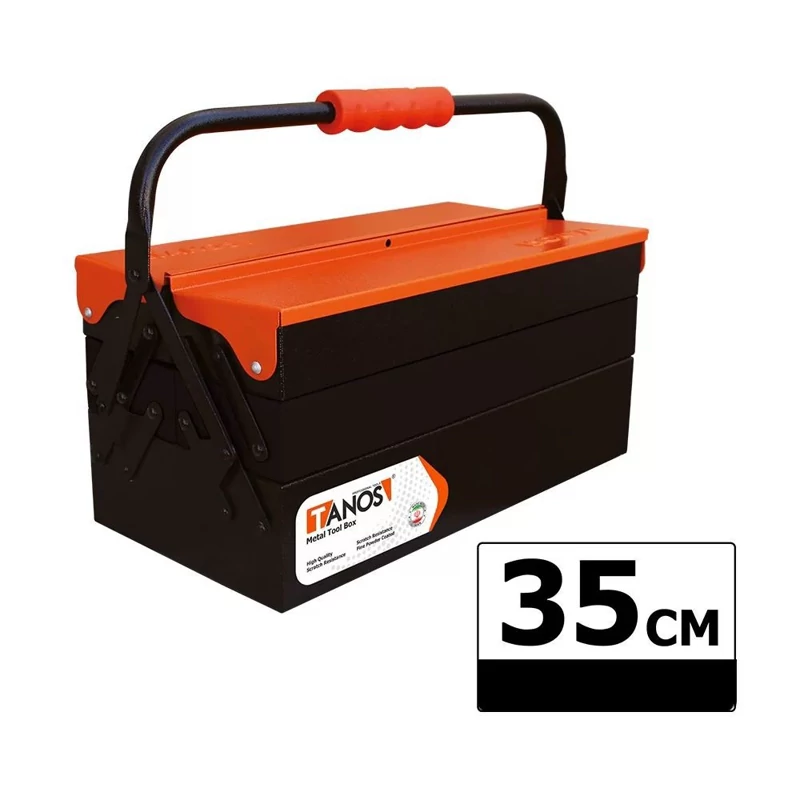 جعبه ابزار 35 سانت 3 طبقه فولادی تانوس مدل  TB-353-MAX